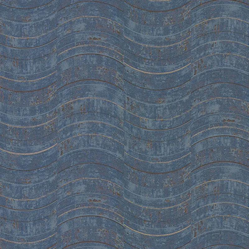 Brewster 2927-10805 Hydra Blue Geometric Wallpaper> Florals