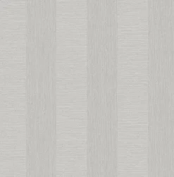 Brewster/ASP 2908-25305 Intrepid Light Grey Faux Grasscloth Stripe Wallpaper