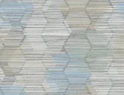 Brewster/ASP 2949-60512 Jabari Light Blue Geometric Faux Grasscloth Wallpaper New