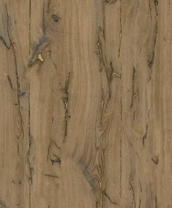 Brewster 4020-86018 Jackson Light Brown Wooden Plank Wallpaper