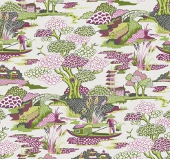 Brewster/ASP 2901-87506 Joy De Vie Magenta Toile Wallpaper Online