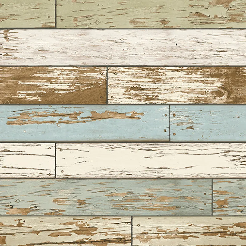 Brewster 2904-22302 Juda Green Scrap Wood Wallpaper> Brick, Stone & Wood