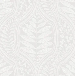 Brewster/ASP 2964-25948 Juno Light Grey Ogee Wallpaper> Architectural
