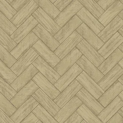 Brewster 3122-10105 Kaliko Neutral Wood Herringbone Wallpaper> Damask, Trellis & Geometrics
