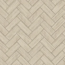 Brewster 3123-10105 Kaliko Taupe Wood Herringbone Wallpaper> Architectural