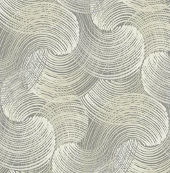 Brewster/ASP 2964-25906 Karson Grey Swirling Geometric Wallpaper New