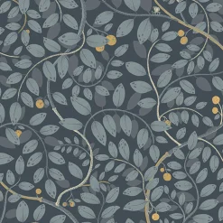 Brewster/ASP 2932-65106 Kirke Blue Leafy Vines Wallpaper Clearance