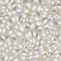 Brewster/ASP 2932-65104 Kirke Grey Leafy Vines Wallpaper> Architectural