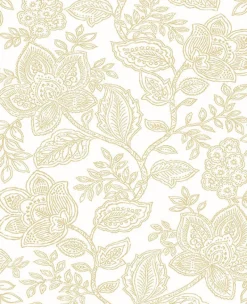 Brewster/ASP 2861-25732 Larkin Khaki Floral Wallpaper> Architectural