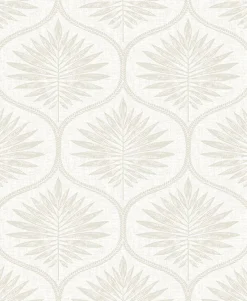 Brewster/ASP 2861-25722 Laurel Bone Ogee Wallpaper> Florals