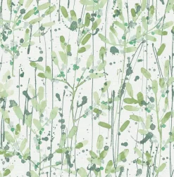 Brewster/ASP 2975-26241 Leandra Green Floral Trail Wallpaper Discount