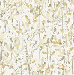 Brewster/ASP 2975-26240 Leandra Yellow Floral Trail Wallpaper Online