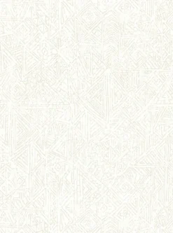 Brewster 391524 Longmont White Global Geometric Wallpaper> Florals