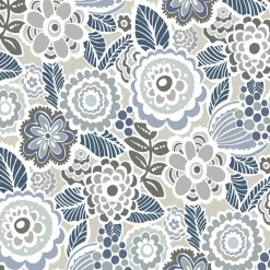 Brewster/ASP 2903-25864 Lucy Grey Floral Wallpaper> Architectural