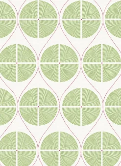 Brewster/ASP 2901-25426 Luminary Green Ogee Wallpaper> Florals