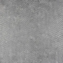 Brewster 2927-00602 Luna Pewter Distressed Chevron Wallpaper New