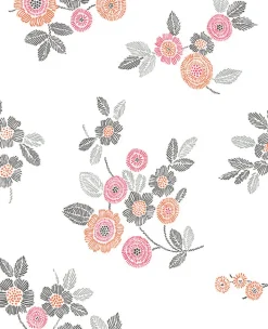 Brewster/ASP 2744-24128 Malaga Pink Floral Wallpaper Hot