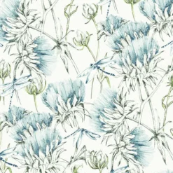Brewster/ASP 2973-90401 Mariell Teal Dragonfly Wallpaper> Contemporary & Modern