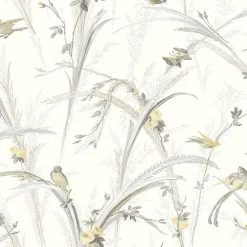 Brewster 3119-193210 Meadowlark Yellow Botanical Wallpaper Sale