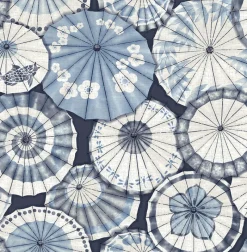 Brewster/ASP 2764-24361 Mikado Blue Parasol Wallpaper Hot