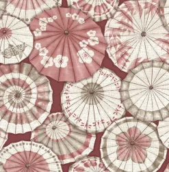 Brewster/ASP 2764-24359 Mikado Red Parasol Wallpaper> Damask, Trellis & Geometrics