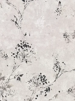 Brewster 2904-00303 Misty Grey Distressed Dandelion Wallpaper> Architectural