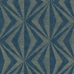 Brewster 4025-82552 Monge Blue Geometric Wallpaper Outlet