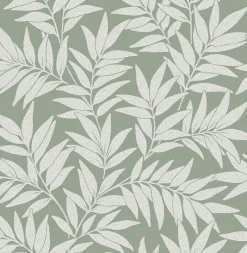 Brewster/ASP 2970-26122 Morris Green Leaf Wallpaper New