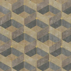 Brewster 4082-382022 Muir Neutral Geo Wallpaper> Contemporary & Modern