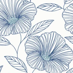 Brewster/ASP 2973-91135 Mythic Blue Floral Wallpaper Online