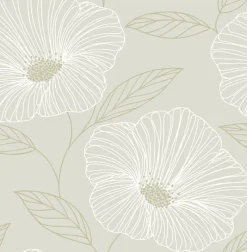 Brewster/ASP 2764-24320 Mythic Dove Floral Wallpaper