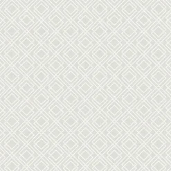 Brewster 3117-24177 Napa Light Grey Geometric Wallpaper> Florals