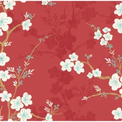 Brewster/ASP 2973-90101 Nicolette Red Floral Trail Wallpaper
