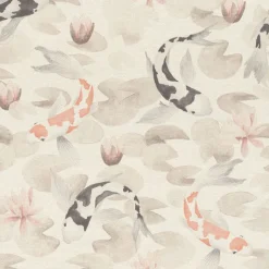 Brewster 4035-409420 Nobu Beige Koi Fish Wallpaper Discount