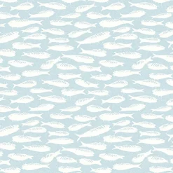 Brewster 3122-10504 Nunkie Aqua Sardine Wallpaper Hot
