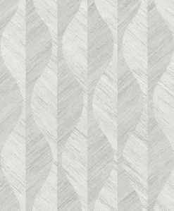Brewster 4025-82503 Oresome Silver Ogee Wallpaper> Florals