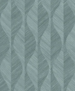Brewster 4025-82505 Oresome Teal Ogee Wallpaper Best