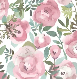 Brewster/ASP 2903-25839 Orla Pink Floral Wallpaper> Architectural