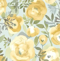 Brewster/ASP 2903-25837 Orla Yellow Floral Wallpaper Discount