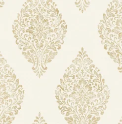 Brewster 2834-25042 Pascale Off-white Medallion Wallpaper New