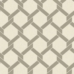 Brewster/ASP 2971-86309 Payton Grey Hexagon Trellis Wallpaper Online