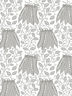 Brewster/ASP 2821-25119 Peas in a Pod Light Grey Garden Wallpaper> Damask, Trellis & Geometrics