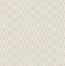Brewster 2836-22022 Puck Light Brown Geometric Wallpaper> Florals