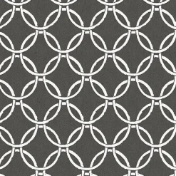 Brewster 3122-11000 Quelala Black Ring Ogee Wallpaper> Florals
