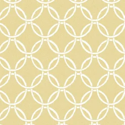 Brewster 3122-11003 Quelala Yellow Ring Ogee Wallpaper Sale