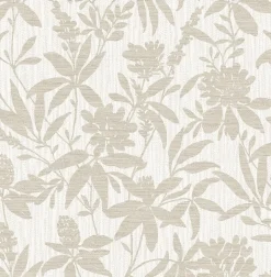 Brewster 4025-82537 Riemann Beige Floral Wallpaper Outlet