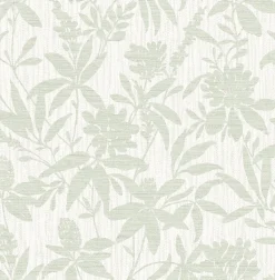 Brewster 4025-82535 Riemann Green Floral Wallpaper Discount