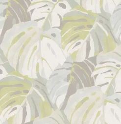 Brewster/ASP 2969-26009 Samara Lime Monstera Leaf Wallpaper> Architectural