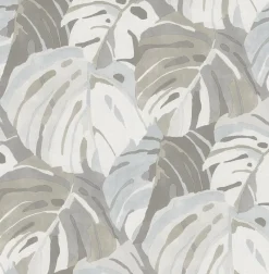 Brewster/ASP 2969-26008 Samara Stone Monstrera Leaf Wallpaper Hot