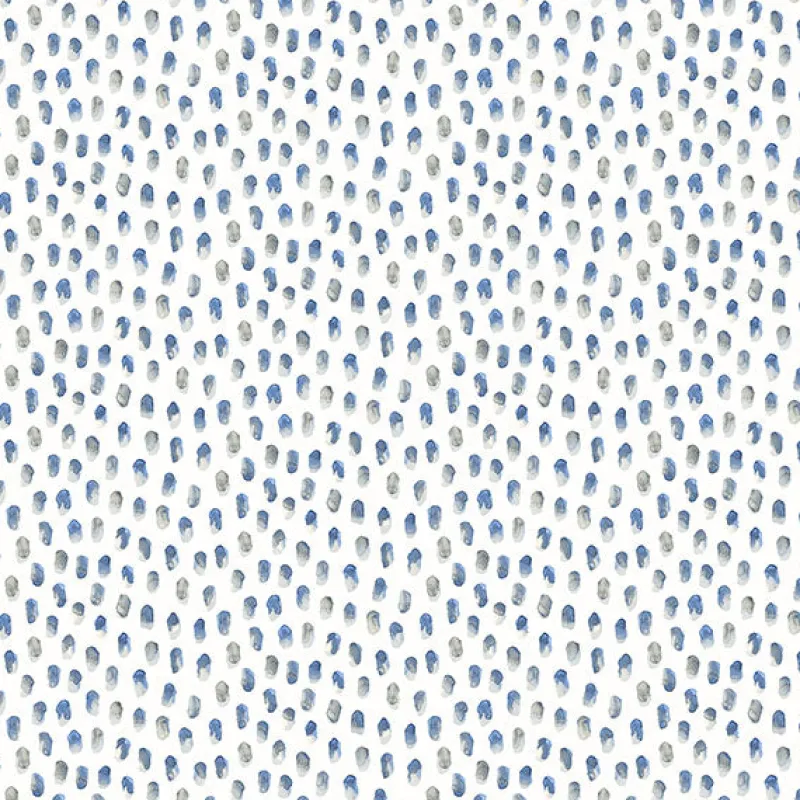 Brewster 3120-13614 Sand Drips Blue Painted Dots Wallpaper> Florals